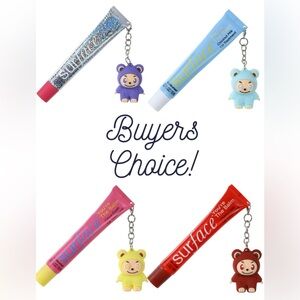 Cutie Pals Charm Lip Balm with Fuzzy Monster Keychain